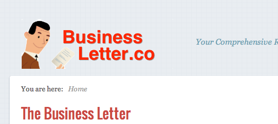 business letter website