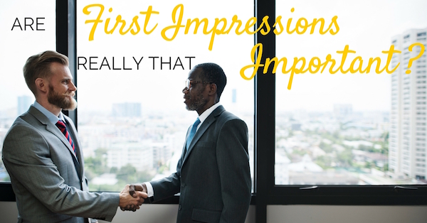 first impression example first impression example